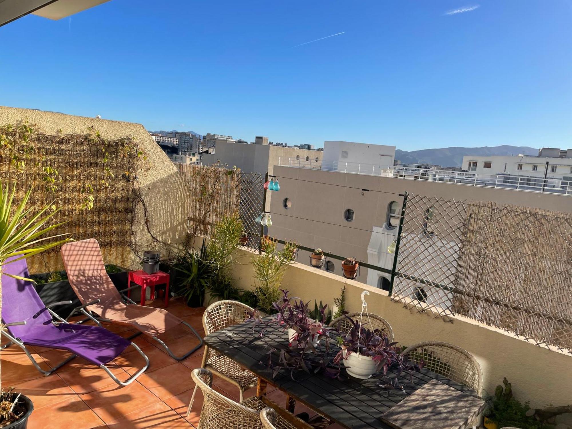 4 Personnes Appart 60 M2 Terrasse 35M2 Sejour Sud 2 Vraies Chambres Gare Saint-Charles Universite Marsylia Zewnętrze zdjęcie